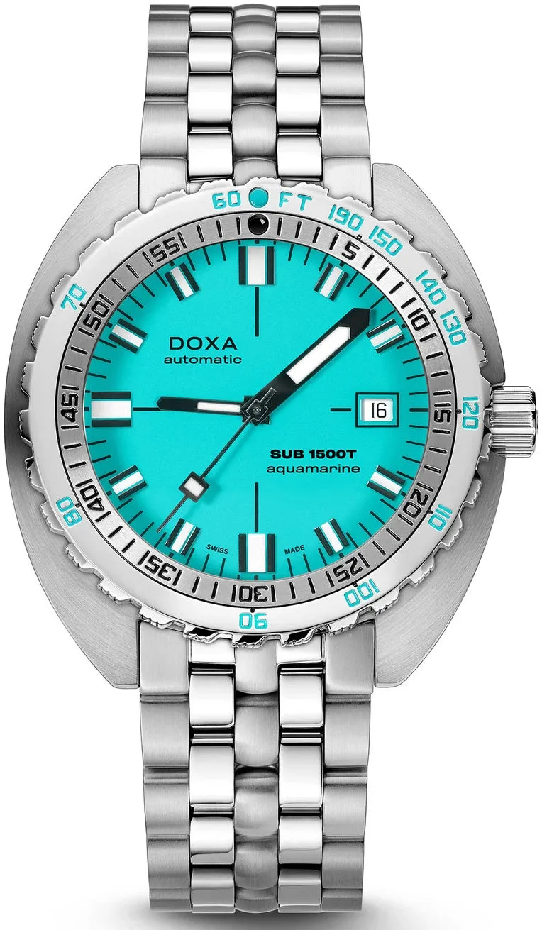 Doxa SUB 1500T Aquamarine Bracelet Watch sold by Jura Watches