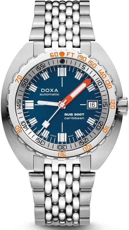 Doxa SUB 300T Caribbean Bracelet Watch made by Jura Watches