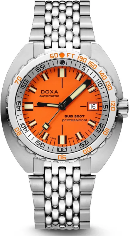 Doxa Sub 300T Professional Bracelet Watch made by Jura Watches