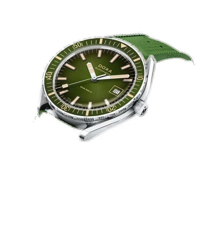 Doxa Sub 200 II Sea Emerald Rubber Strap Watch sold by Jura Watches product image thumbnail 2
