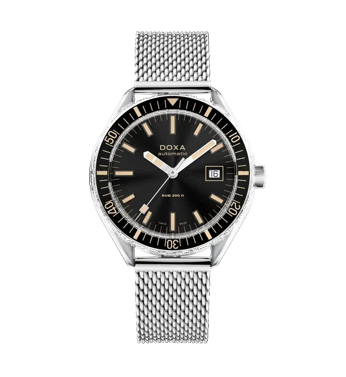 Doxa Sub 200 II Sharkhunter Black Bezel Bracelet Watch sold by Jura Watches