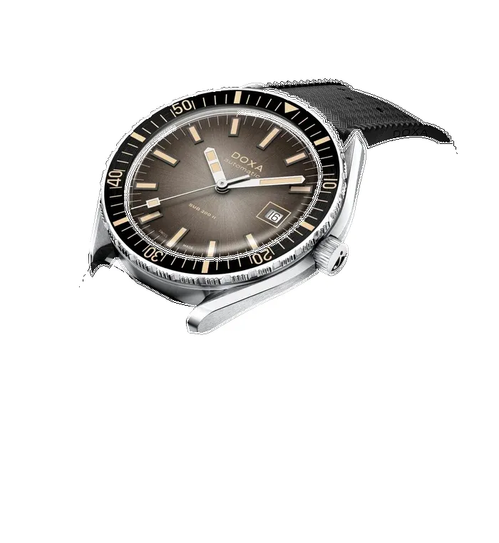Doxa Sub 200 II Sharkhunter Vintage Black Bezel Rubber Strap Watch sold by Jura Watches product image thumbnail 2