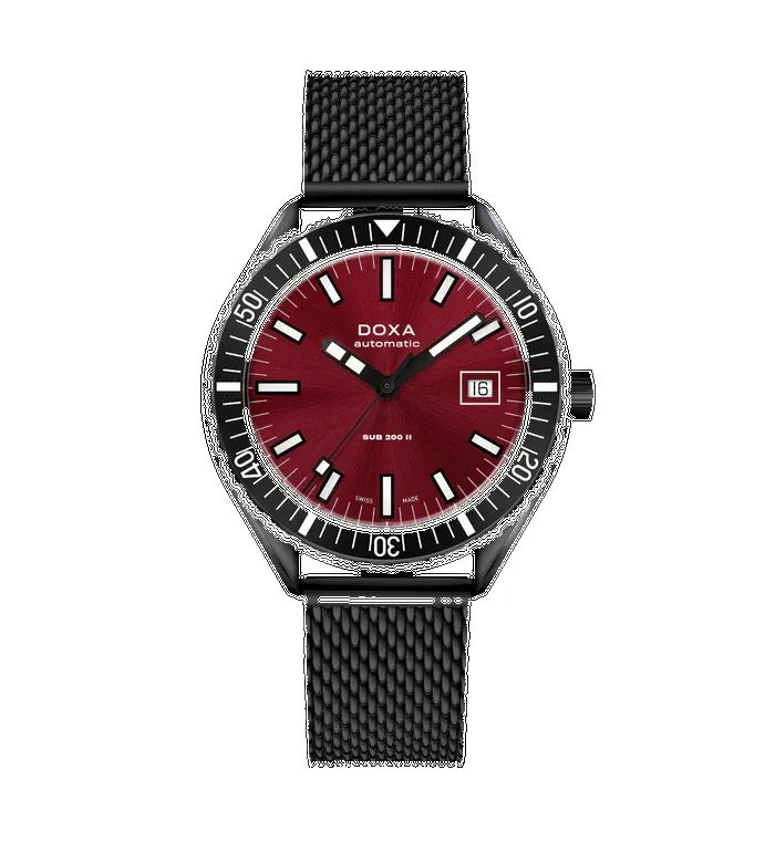 Doxa Sub 200 II Redcoral DLC-Coated Stainless Steel Watch sold by Jura Watches