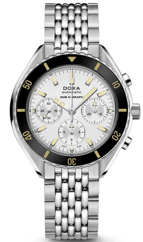 PRE-OWNED - Doxa SUB 200 C-Graph Searambler Bracelet Watch made by Jura Watches