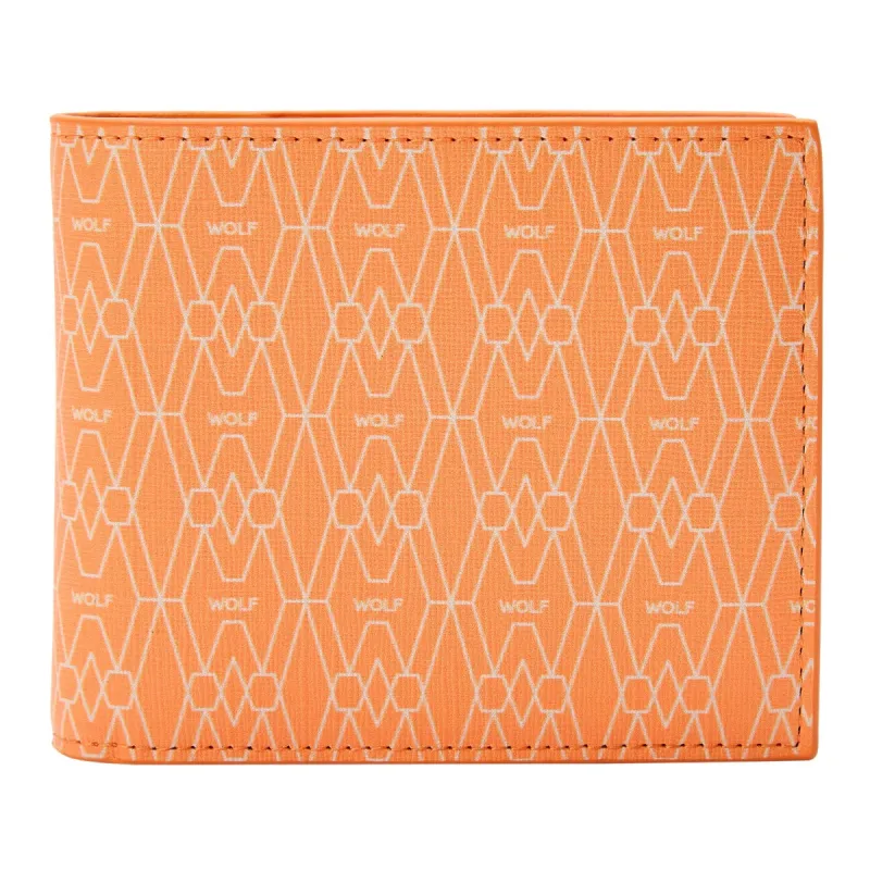 Wolf Signature Vegan Collection Orange Billfold Wallet sold by Jura Watches