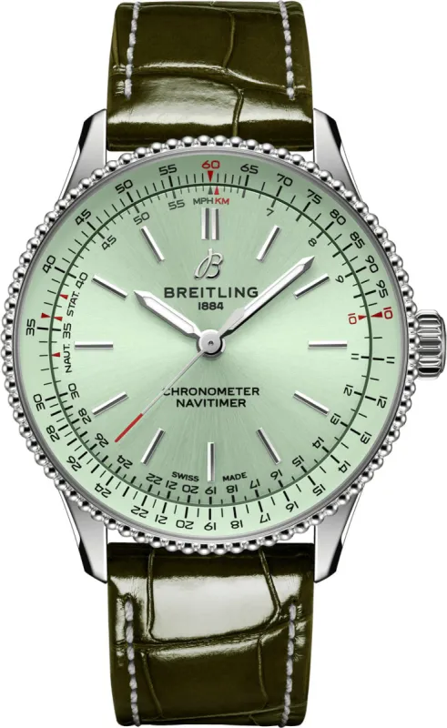 Breitling Navitimer 36 Automatic Alligator Watch sold by Jura Watches