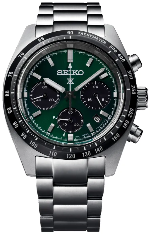 Seiko Prospex Speedtimer Solar Deep Green Watch Pre-Order sold by Jura Watches