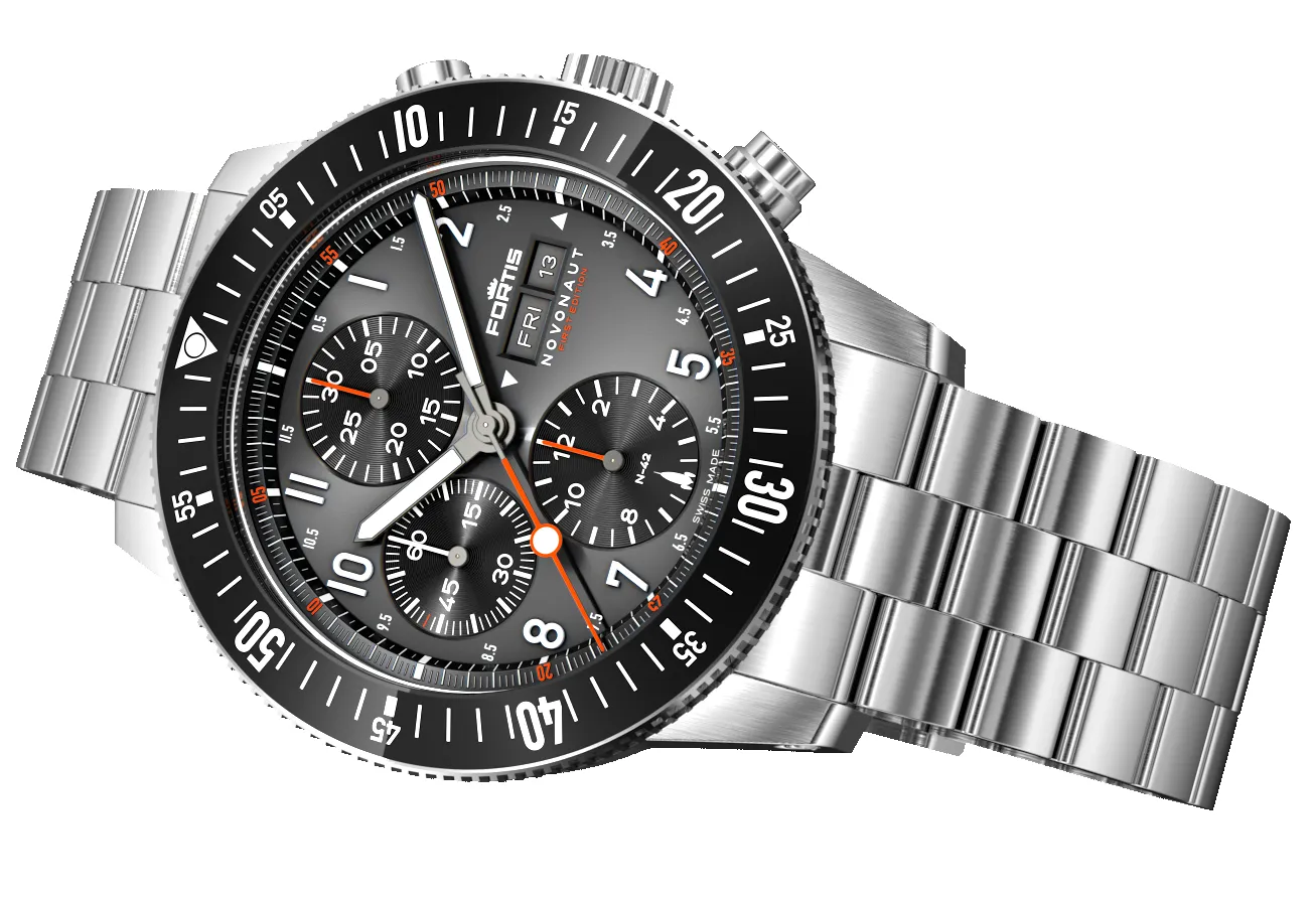Fortis Watch Novonaut N-42 First Edition Bracelet Limited Edition sold by Jura Watches product image thumbnail 5