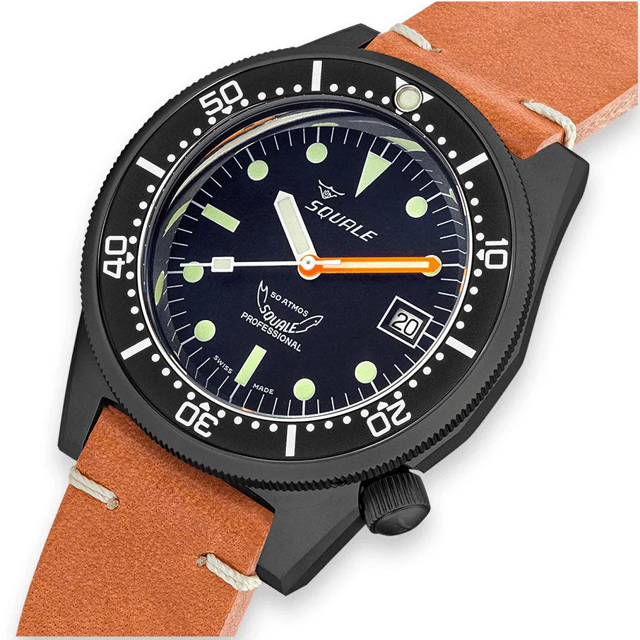 Squale 1521 PVD Leather Watch sold by Jura Watches product image thumbnail 3