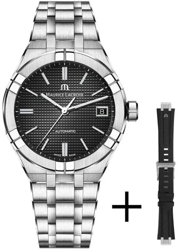 Maurice Lacroix Watch Aikon Automatic 39mm Strap Set D made by Jura Watches