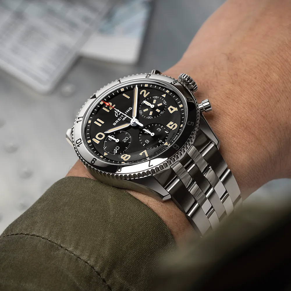 Breitling Classic AVI Chronograph 42 P-51 Mustang Bracelet Watch sold by Jura Watches product image thumbnail 5