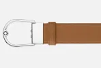 Montblanc Horseshoe Buckle 35mm Reversible Leather Belt Grainy Caramel/Black sold by Jura Watches