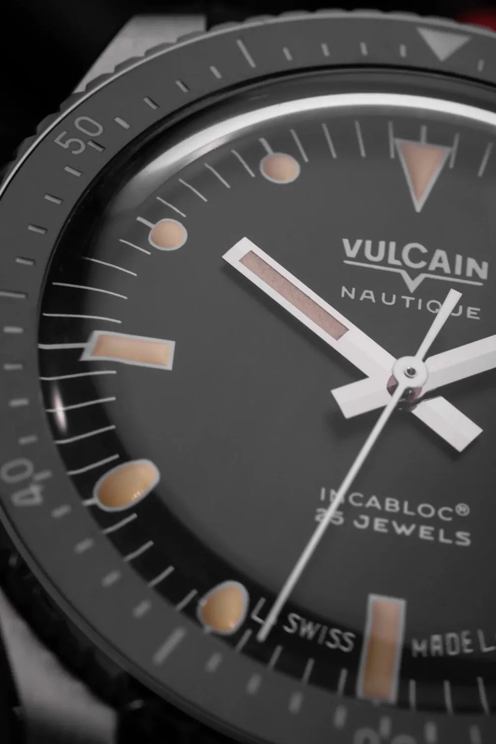 Vulcain Skindiver Black Leather Watch sold by Jura Watches product image thumbnail 3