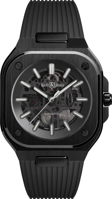 Bell & Ross BR 05 Skeleton Black Ceramic Rubber Watch sold by Jura Watches