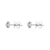 18ct White Gold Diamond Cluster Flower Stud Earrings sold by Jura Watches