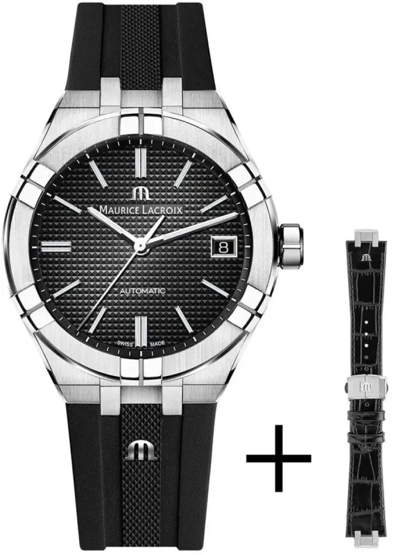 Maurice Lacroix Watch Aikon Automatic 39mm Strap Set made by Jura Watches