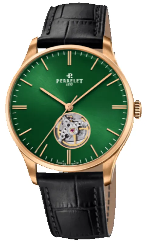 Perrelet Weekend Open Heart Watch sold by Jura Watches
