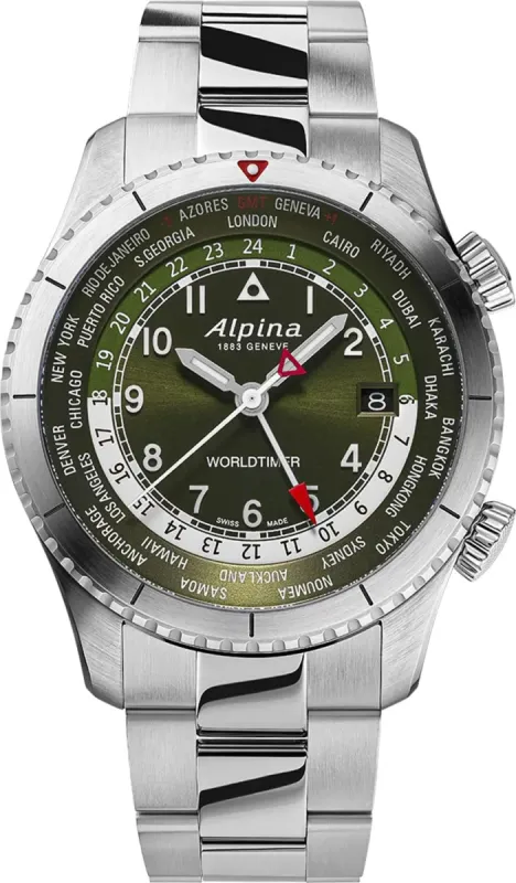 Alpina Alpina Starter Pilot Quartz Worldtimer D made by Jura Watches