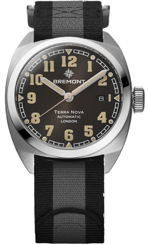 Bremont Terra Nova 40.5 Date Black Nato Watch sold by Jura Watches