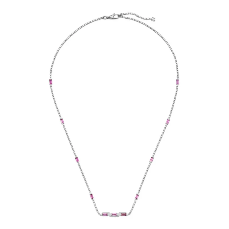 Gucci Link to Love 18ct White Gold Rubellite Baguette Necklace D sold by Jura Watches