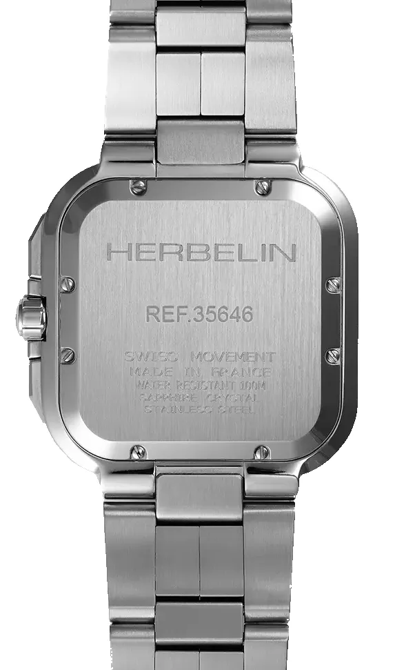 Herbelin Cap Camarat Square Chronograph Watch sold by Jura Watches product image thumbnail 2