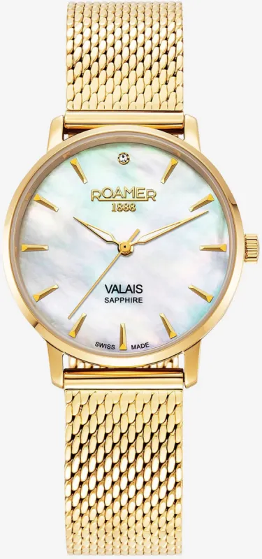 Roamer Valais Pink MOP Ladies Watch sold by Jura Watches