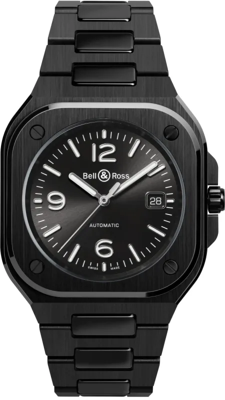 Bell & Ross BR 05 Black Ceramic Bracelet Watch made by Jura Watches