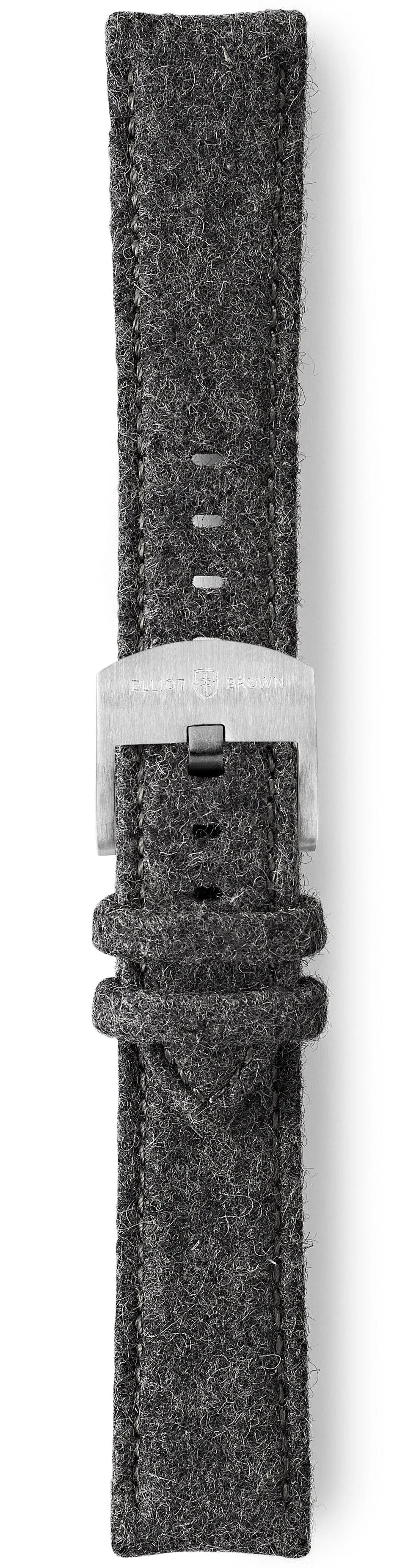 Elliot Brown Strap Felt 22mm Grey Woollen sold by Jura Watches