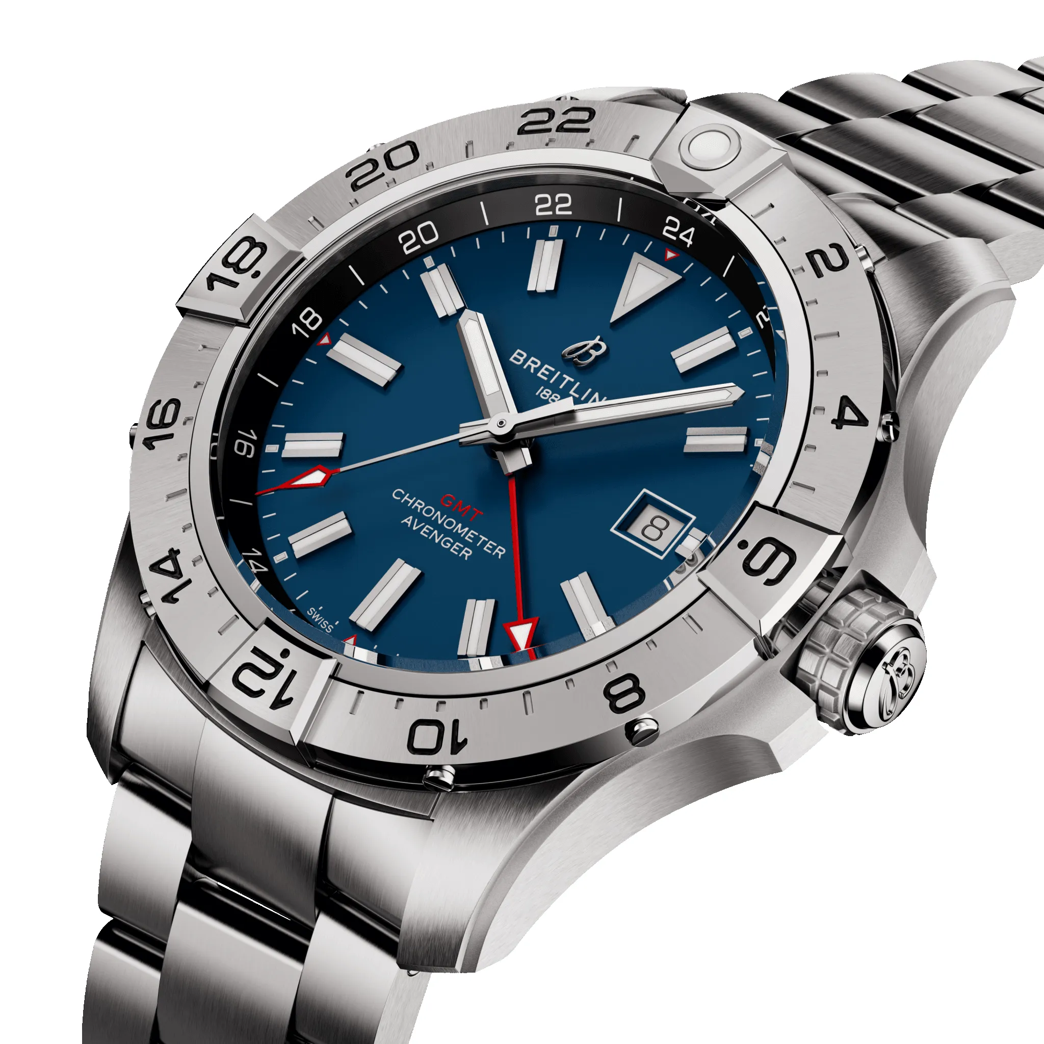 Breitling Avenger Automatic GMT 44 Blue Bracelet Watch sold by Jura Watches product image thumbnail 2