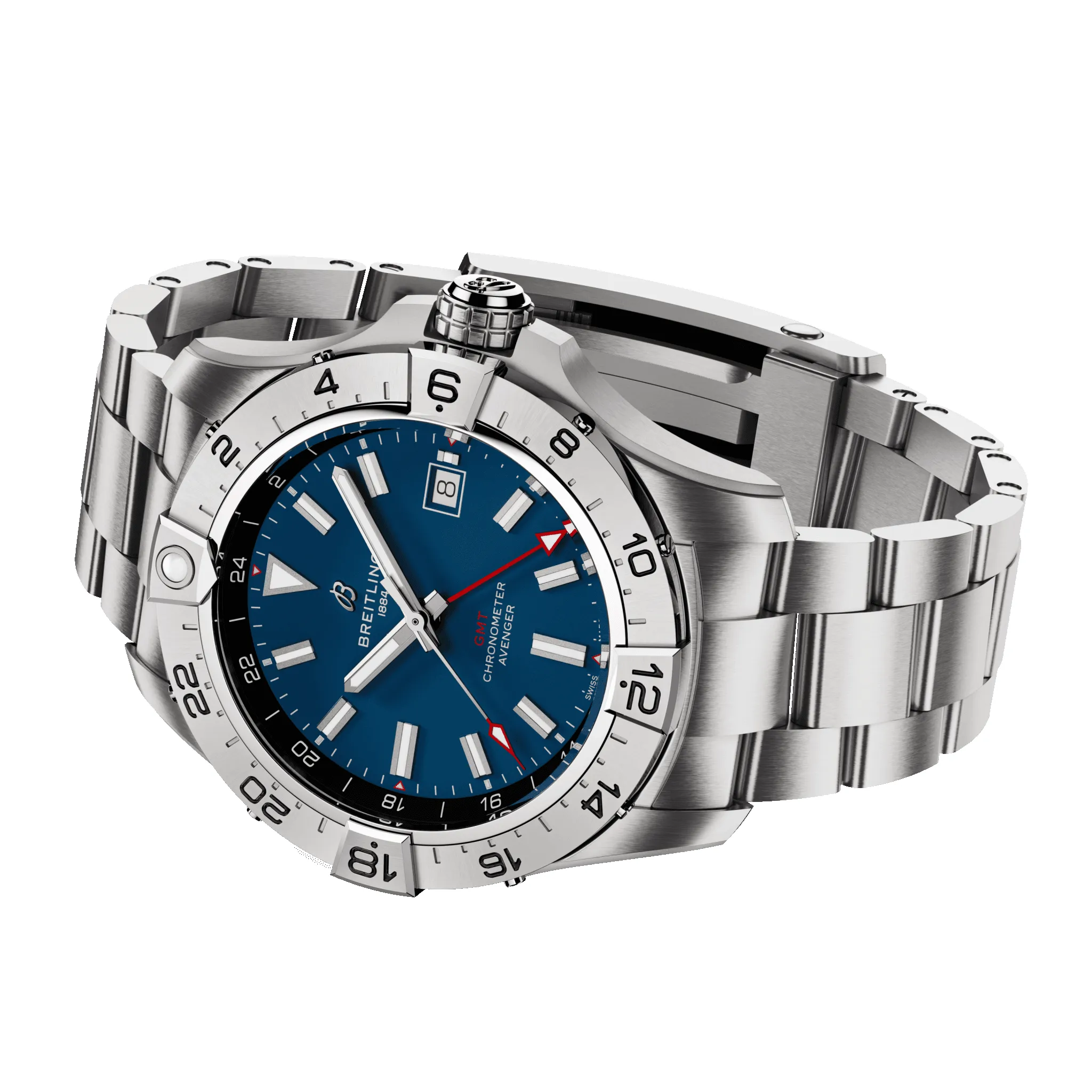 Breitling Avenger Automatic GMT 44 Blue Bracelet Watch sold by Jura Watches product image thumbnail 3