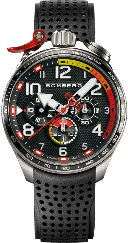 Bomberg Bolt-68 Racing Black & Red Watch sold by Jura Watches