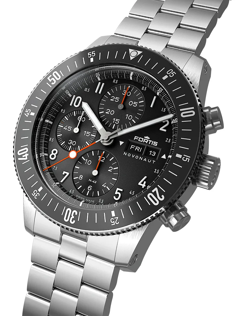 Fortis Novonaut N-42 Legacy Edition Bracelet Watch sold by Jura Watches product image thumbnail 4