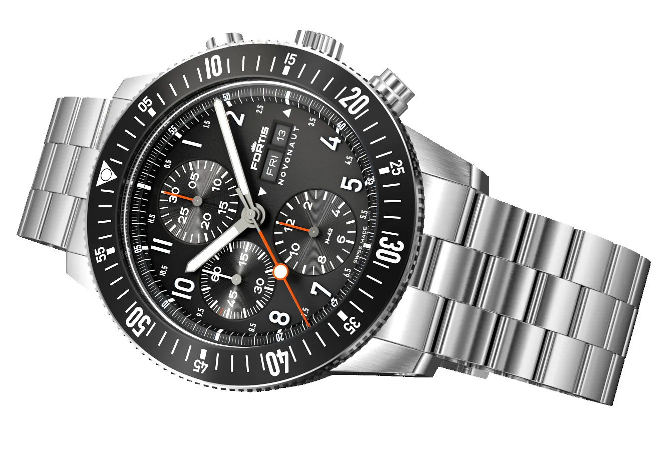 Fortis Novonaut N-42 Legacy Edition Bracelet Watch sold by Jura Watches product image thumbnail 5