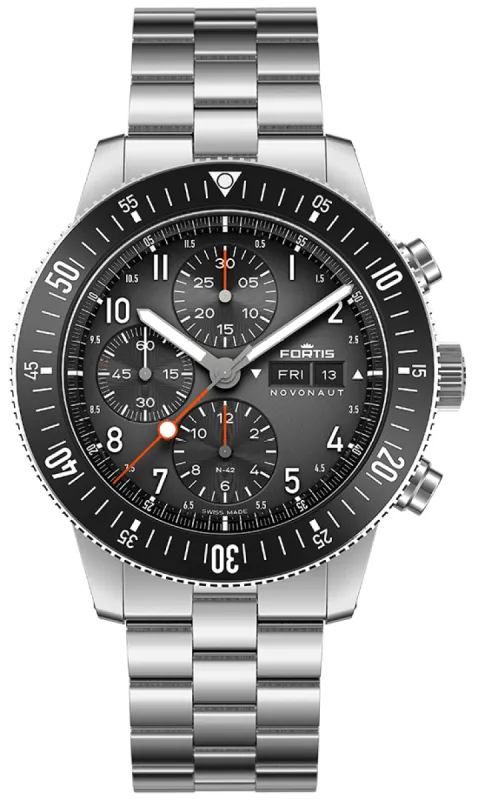 Fortis Novonaut N-42 Legacy Edition Bracelet Watch sold by Jura Watches