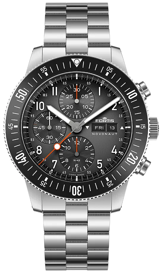 Fortis Novonaut N-42 Legacy Edition Bracelet Watch sold by Jura Watches