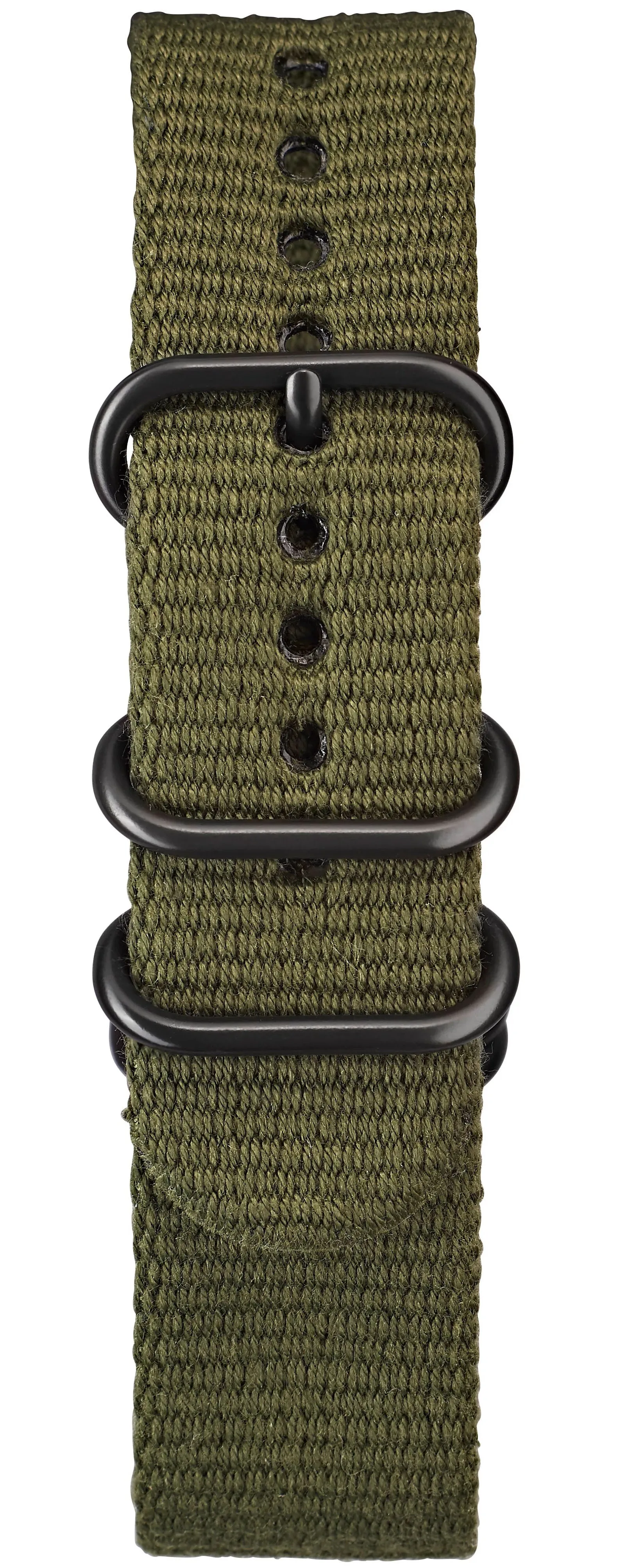 Elliot Brown Strap Nylon 22mm Olive Ballistic Gunmetal Hardware sold by Jura Watches