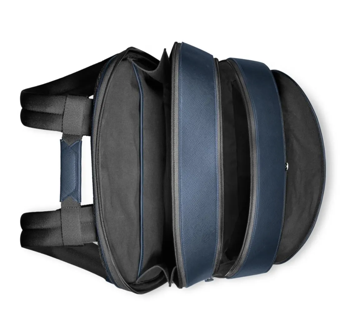 Montblanc Montblanc Sartorial Large Backpack 3 Compartments Ink Blue D sold by Jura Watches product image thumbnail 4