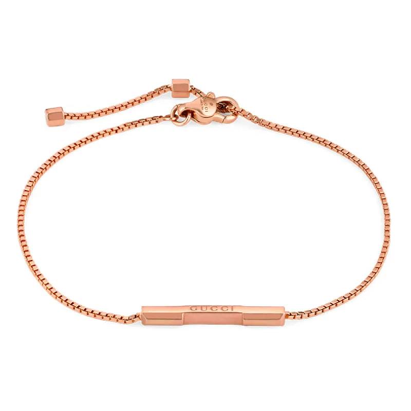 Gucci Link to Love 18ct Rose Gold Chain Bracelet sold by Jura Watches