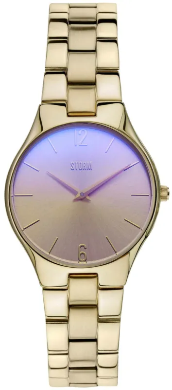 Storm Sareli Gold Violet Watch made by Storm
