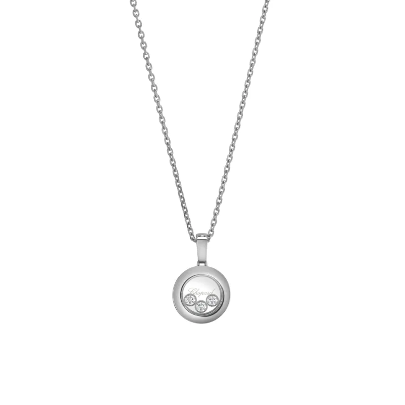 Chopard Happy Diamonds Icons 18ct White Gold 0.15ct Diamond Pendant sold by Jura Watches