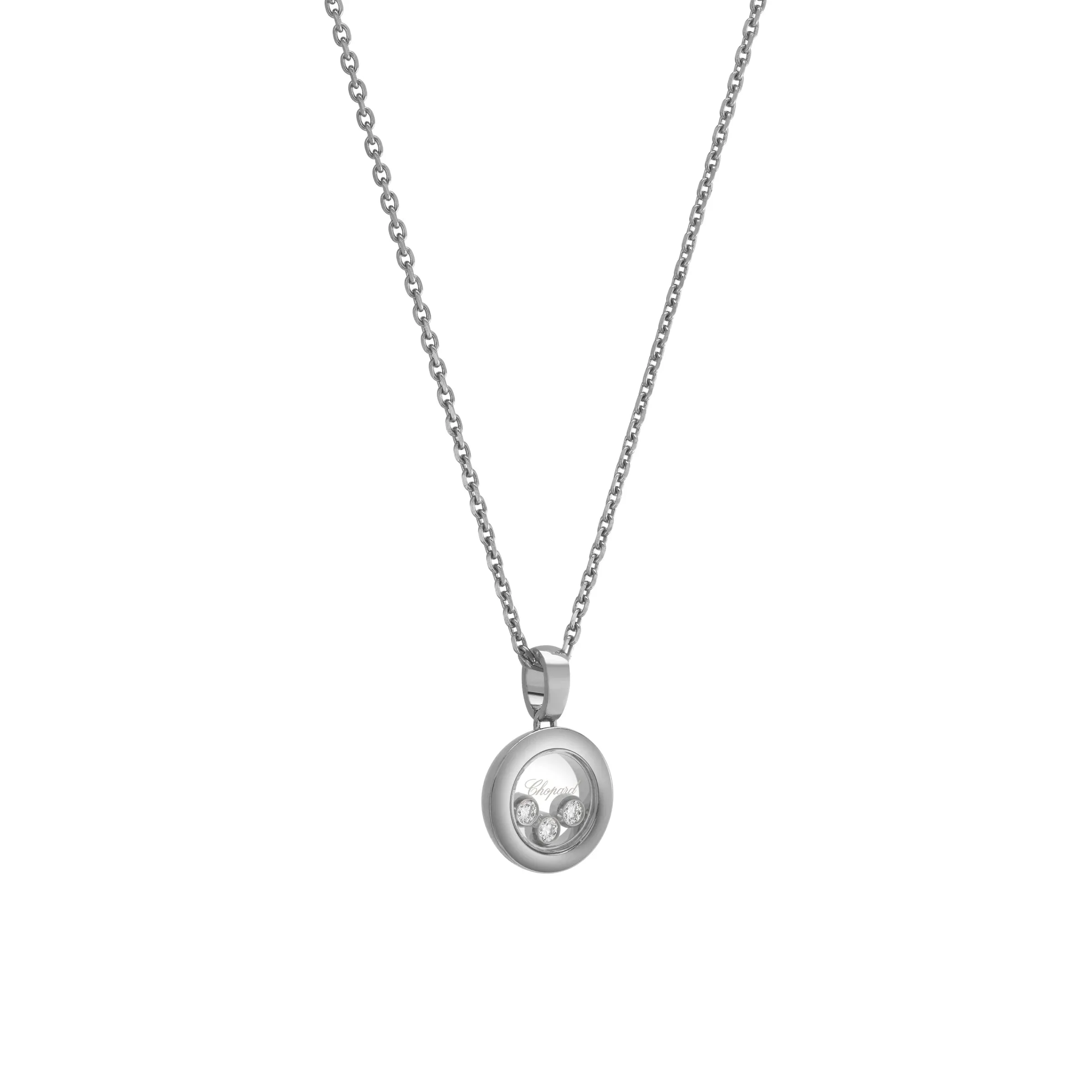 Chopard Happy Diamonds Icons 18ct White Gold 0.15ct Diamond Pendant sold by Jura Watches product image thumbnail 4