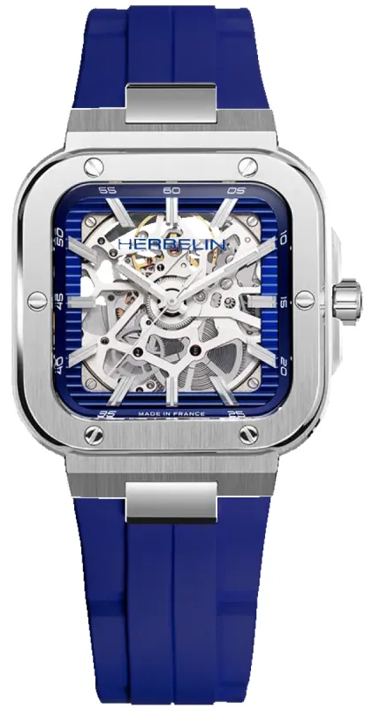 Herbelin Cap Camarat Square Automatic Skeleton Limited Edition Watch made by Jura Watches