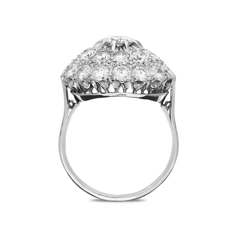 18ct White Gold 3.32ct Diamond Round Cluster Ring D sold by Jura Watches product image thumbnail 2