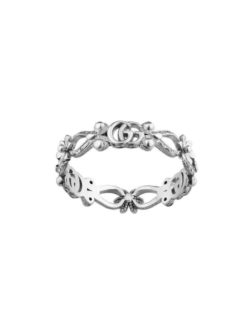Gucci Flora 18ct White Gold Diamond Ring D sold by Jura Watches product image thumbnail 2