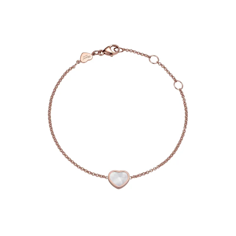 Chopard My Happy Hearts 18ct Rose Gold Mother of Pearl Bracelet sold by Jura Watches