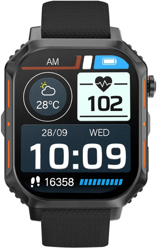 Storm S-MAX Black Silicone Watch made by Storm