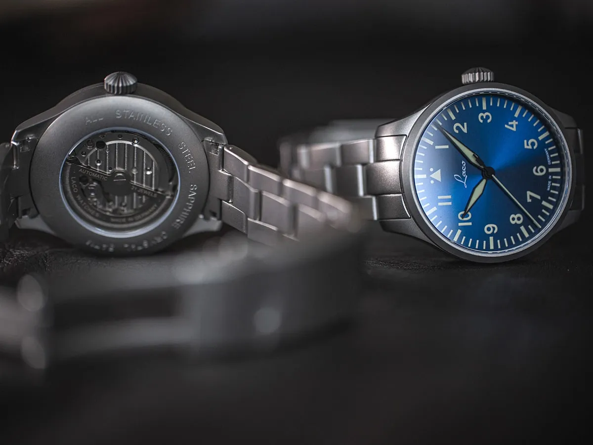Laco Pilot Basic Augsburg Blue Hour Bracelet sold by Jura Watches product image thumbnail 3