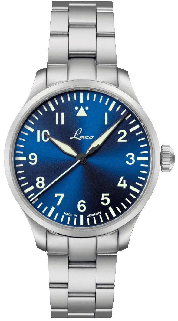 Laco Pilot Basic Augsburg Blue Hour Bracelet sold by Jura Watches