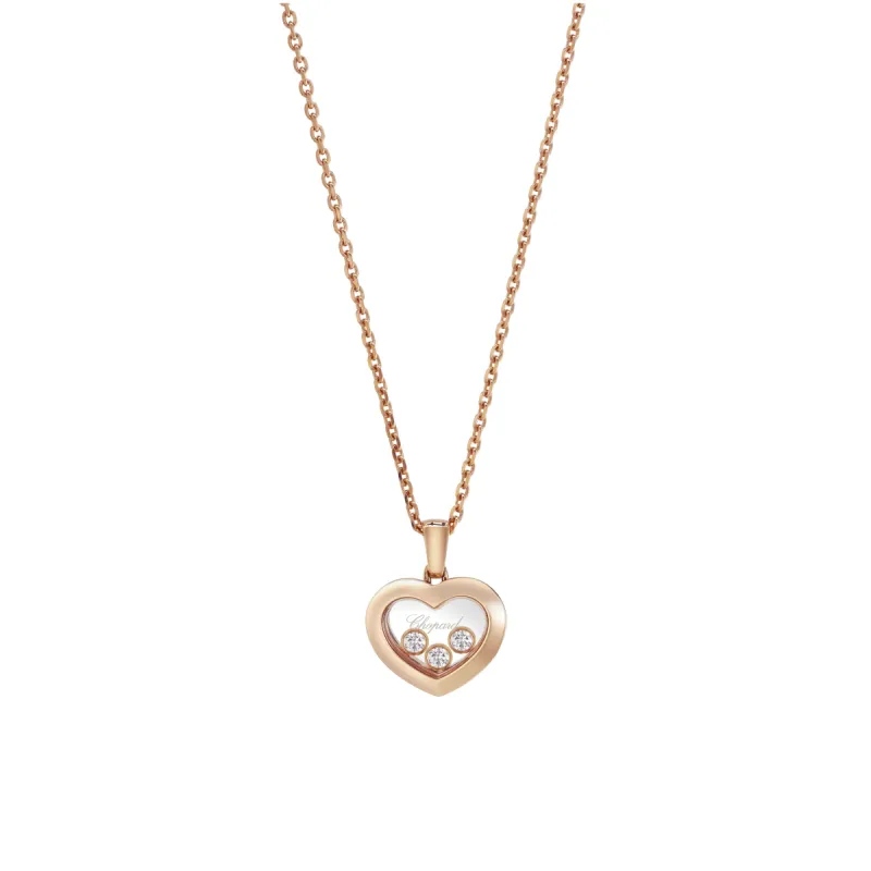 Chopard Happy Diamonds Icons 18ct Rose Gold 0.15ct Diamond Pendant sold by Jura Watches