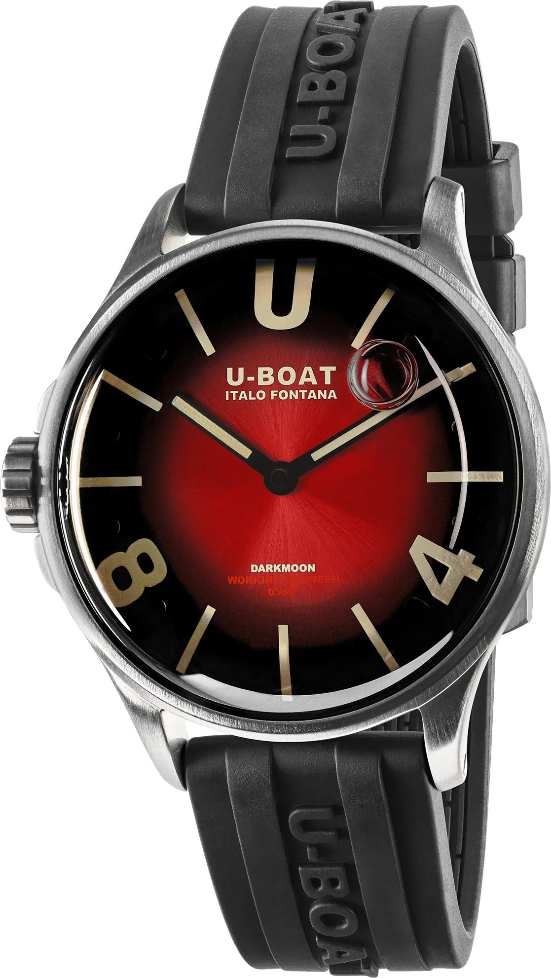 U-Boat Darkmoon 40mm Red SS Soleil sold by Jura Watches